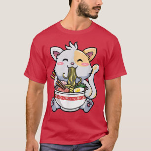 Japanisch Ramen Kawaii Anime Cat Lover Vater Mama, T-Shirt