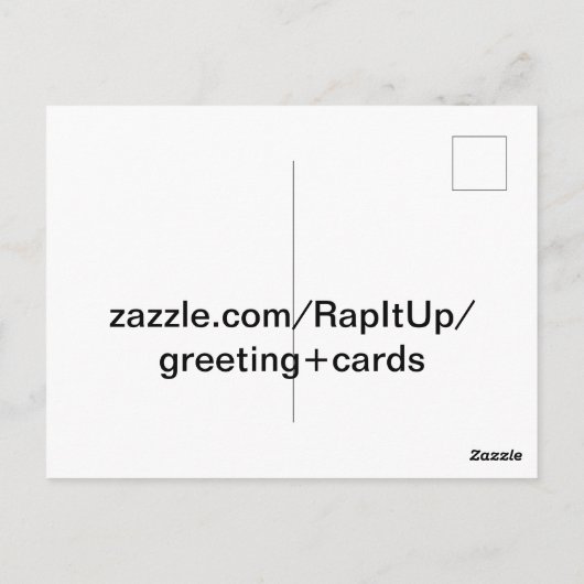 Japanisch Robin Postkarte (Rückseite)