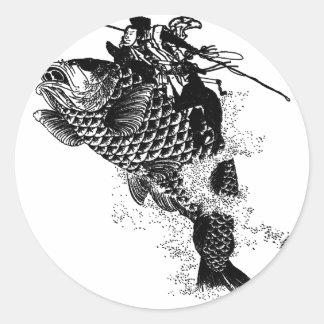 Japanisch Runder Aufkleber