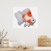 Japanisch Ryukin Fantail Goldfish Print Poster (Küche)