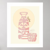 Japanisch Sake Kanji/Hiragano Kunst, Dichtung und Poster (Vorne)