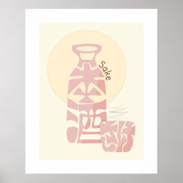 Japanisch Sake Kanji/Hiragano Kunst, Dichtung und  Poster