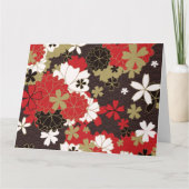 Japanisch Sakura Art Elegantes florales Muster Karte (Vorderseite)