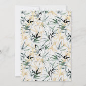 Japanisch Sakura Cherry Blossom Asiatische Hochzei Einladung (Rückseite)