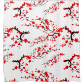 Japanisch, Sakuralbaum, Kirschblüte, Blumenkunst Duschvorhang (Vorderseite)