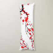 Japanisch, Sakuralbaum, Kirschblüte, Blumenkunst Seitenschläferkissen (Rückseite (Vertikal))