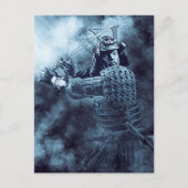 Japanisch SAMURAI Abstrakt Warrior Mystical Art Postkarte (Vorderseite)