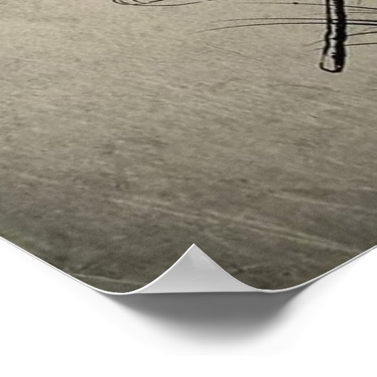 Japanisch Samurai Art Print Poster (Ecke)