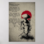 Japanisch Samurai Art Print Poster (Vorne)