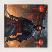 Japanisch Samurai bereit für den Krieg Jigsaw Puzz Puzzle (Horizontal)