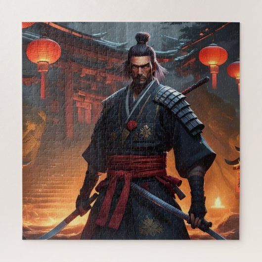 Japanisch Samurai bereit für den Krieg Jigsaw Puzz Puzzle (Vertikal)