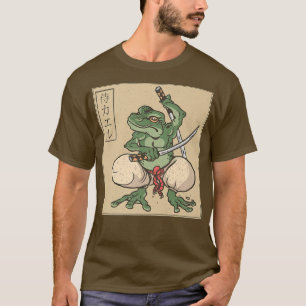 Japanisch Samurai Bushido Frog Kernkleidung T-Shirt