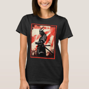 Japanisch Samurai Bushido Ronin Rising Sun Katana  T-Shirt
