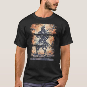Japanisch Samurai Bushido Warrior Katana Sword Bac T-Shirt
