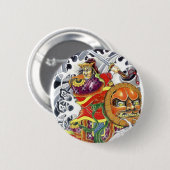 Japanisch Samurai Button (Vorne & Hinten)