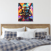 Japanisch Samurai Canvas Print Leinwanddruck (Insitu (Schlafzimmer))