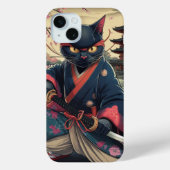 Japanisch Samurai Cat Kimono Katana Case-Mate iPhone Hülle (Rückseite)