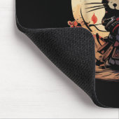 Japanisch Samurai Cat Tattoo, Kawaii Ninja Cat _2 Mousepad (Ecke)