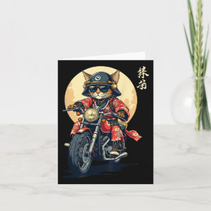 Japanisch Samurai Cat Warrior Cat Tattoo Kawaii Ni Karte