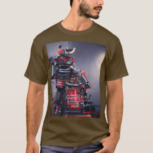 Japanisch Samurai CyberPunk Graphic T - Shirt Copy