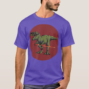 Japanisch Samurai Dinosaur TRe mit Katana Dinosaur T-Shirt