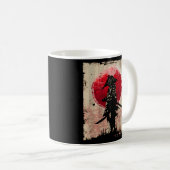 Japanisch Samurai Fighter Kaffeetasse (VorderseiteRechts)