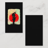 Japanisch Samurai Fighter Sword Martial Arts Visitenkarte (Vorne/Hinten)