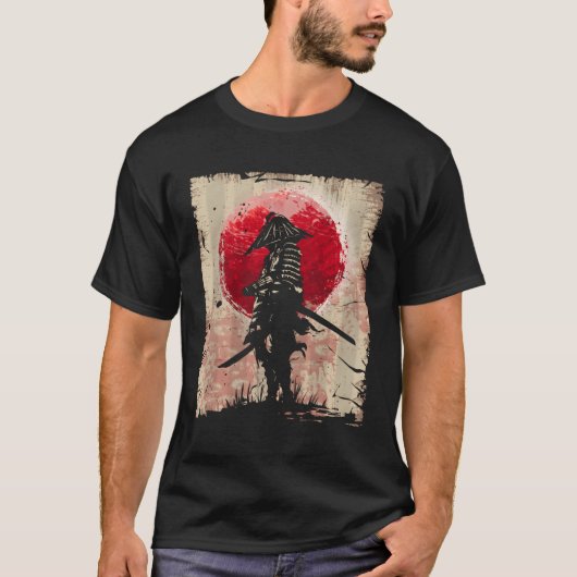 Japanisch Samurai Fighter T-Shirt (Vorderseite)