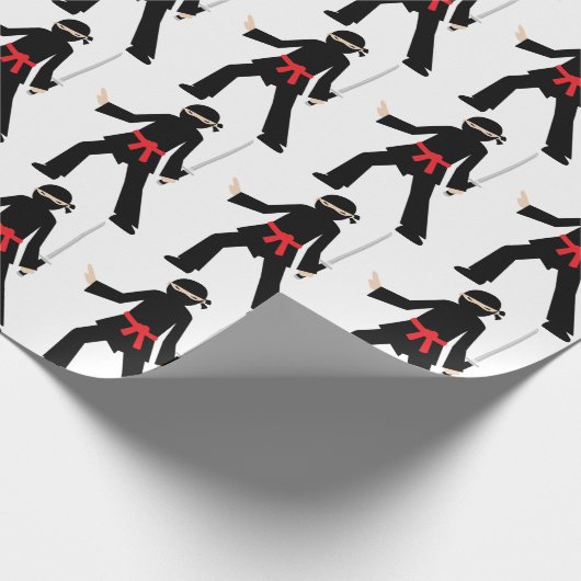 Japanisch Samurai Geschenkpapier (Ecke)