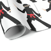 Japanisch Samurai Geschenkpapier (Rolleneckpunkt)