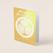 Japanisch Samurai Geschichte Tokugawa Radiant Folienkarte (Vorderseite)