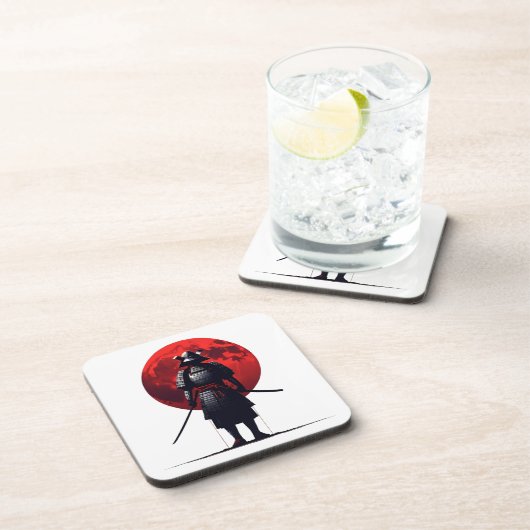 Japanisch Samurai Getränkeuntersetzer (Rechte Seite)