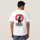 Japanisch Samurai Graphic Design T-Shirt (Schwarz voll)