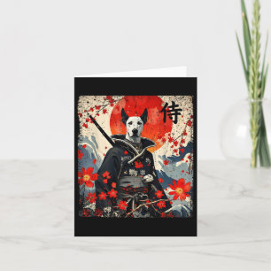 Japanisch Samurai Great Dane Tattoo Kawaii Ukiyo-e Karte