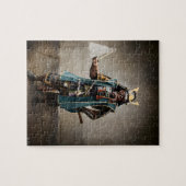 Japanisch Samurai im Kommandanten von Armor Puzzle (Horizontal)