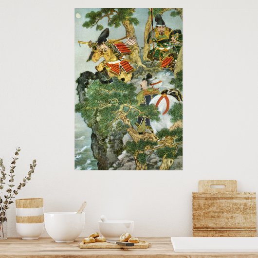 Japanisch Samurai in Tree Poster (Küche)