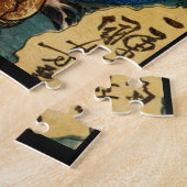 Japanisch Samurai kämpfen Python Jigsaw Puzzle (Seite)