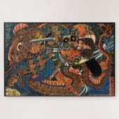 Japanisch Samurai kämpfen Python Jigsaw Puzzle (Horizontal)