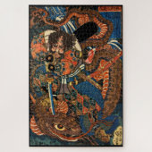 Japanisch Samurai kämpfen Python Jigsaw Puzzle (Vertikal)