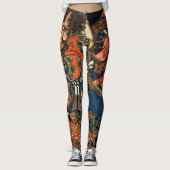 Japanisch Samurai kämpft Python Leggings (Vorderseite)