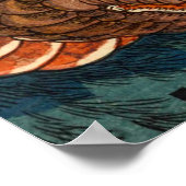 Japanisch Samurai kämpft Python Poster (Ecke)