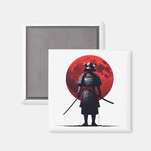 Japanisch Samurai Magnet (Vorderseite/Rückseite)