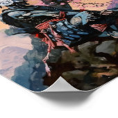 Japanisch Samurai Meditation Poster (Ecke)