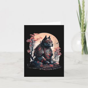 Japanisch Samurai Ninja Dog Tattoo Graphic for Men Karte