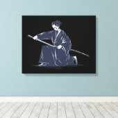 Japanisch Samurai Painting Leinwanddruck (Insitu (Holzboden))