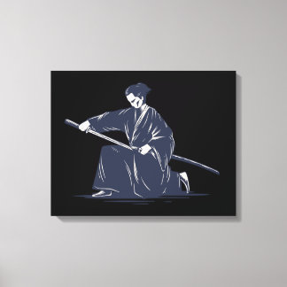Japanisch Samurai Painting Leinwanddruck