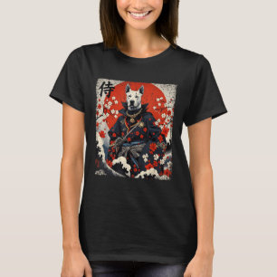 Japanisch Samurai Pitbull Tattoo Kawaii Ukiyo-e Ni T-Shirt