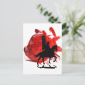 Japanisch Samurai Postkarte (Stehend Vorderseite)