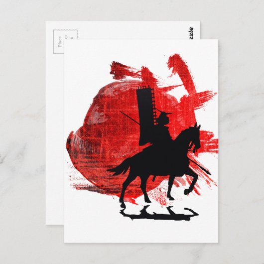 Japanisch Samurai Postkarte (Vorne/Hinten)