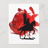 Japanisch Samurai Postkarte (Vorderseite)